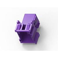 AMP Connectors - TE Connectivity 1-967626-5 ກອງປົກຄຸມ 9P 2TAB PLUG PURPLE CONNECTOR HOUSING