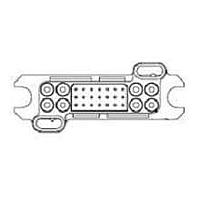 AMP Connectors - TE Connectivity 1648204-1 ກອງຢູ່ PIN HOUSING CONN SIZE 16 20