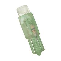 JKL Components LE-0509-01G ໄຟ LED ສີດຽວພື້ນຖານ LEDs ສີຂຽວ 525nm 24V ຖານ Wedge LED Lamp