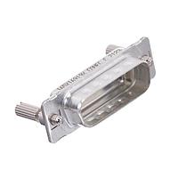 Amphenol CONEC 165X16919X ຝາປົກກັນ EMI/RFI DSUB SHLDCAP 9-50POS F.SH SZ1-5 MET/JKSCR