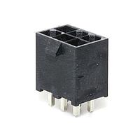 Molex 46207-1006 Shrouded Mini-Fit Jr LCP Vert . Hdr NoPeg 6Ckt Tin