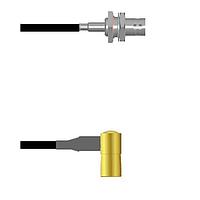 Amphenol Custom Cable Q-0403S0003012i ການປະກອບສາຍ RF BNC-SJB/SMB-RP G174 12I