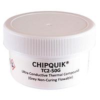 Chip Quik TC2-50G ສາລາຮ້ອນສົດສູງສໍາລັບການລົງຮ້ອນ / ນ້ຳມັນສີເທາ - ສີເທາອຸດົມສະຫຼຸບສູງ 50g ໃນເຄື່ອງຈອກ