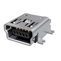 Amphenol Commercial Products UE25BM551AH ຕູ້ເຊື່ອມ USB USB MINI-B RECEPT, 5Pin R/A SMT, High Temp Housing