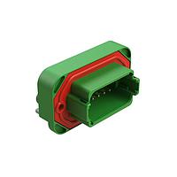 Amphenol SINE Systems AT13-12PC-BM02 ຕົວເຊື່ອມ RA Flng Mnt PCB Rcpt 12POS Grn Gld Cont C