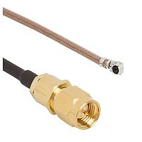 Amphenol RF 095-902-516-100 ສາຍສະບັບ RF SMA St Plg ເຖິງ AMC Plg RG-178 100mm