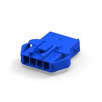 AMP Connectors - TE Connectivity 316502-6 ພາວເລີ້ມໃຫ້ກັບບອດ POWER D/LOCK CAP HSG 4P ສີຟ້າ