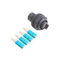 Bulgin PXEB5413B002 ສາຍສະບັບຫຼາຍໂຣດ 4 ຊ່ອງ Jam Nut ເພື່ອ SC Connector