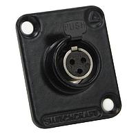 Switchcraft EHT4FBAUPKG ຕົວເຊື່ອມຕໍ່ EH MINI XLR 4P F BLK EPOXY HSG GLD PK