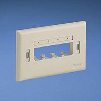 Panduit UICFPH4IW ແຜ່ນປະຕູໜ້າ, 4 ພອດ, ຄລາສສິກ, ຢູ່ແຖວຮອງສອນ