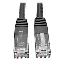Tripp Lite N200-002-BK ເຄັບເຊີປັດ Cat 6 Cat6 GB Molded ສີດຳ, 2 ຟຸດ