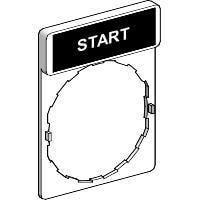 SCHNEIDER ZBY2002 ປ້າຍຊື່ Legend 22mm ປ້າຍຊື່ Legend ທີ່ຖືກສັ້ນສົມ