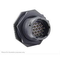 Eaton Souriau-Sunbank UTSX714E19PX ຮອບຮອງ Jam nut receptacle, ບໍ່ມີ backshell, ມີ 19 ຕິດຕໍ່ຊ່ອງຊ້ອມຊາຍ, IP68/69K ໃນສະພາບບໍ່ໄດ້ເຊື່ອມຕໍ່, ການກຳນົດລະຫັດ X