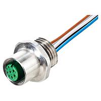 Murrelektronik 7024-17181-9730020 ຕົວເຊື່ອມ M12 ພວງຍິງ A-cod. FM F&B Pro, ສາຍ PP 8x0.25 0,2m