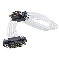 Harwin M80-FC21005F2-0150F2 ການປະກອບສາຍສະເພາະ 2X5 FML-TO-FML J-TEK