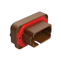 Amphenol SINE Systems AT15-18PD-BM01BN ຕົວເຊື່ອມ 18 ຕຳແໜ່ງ, ຕິດຕັ້ງຢູ່ບ່ອນຕິດຕັ້ງຟ໌ແລນດສົດຕິກສະບັບຕົວຮັບ PCB, ຕິດຕັ້ງຕິດຕໍ່ທອງ, ມີລັກສະນະ Keyed D, ສີນ່ຳຕານ