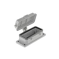 HARTING 09300161314 ກອງປົກປ້ອງ 16B Bulkhead Housing, ຄວາມຄືນຄືນຄືນຄືນຄືນຄືນຄືນຄືນຄືນຄືນ Double Lever, ສໍາລັບ hood ມີ levers, ມີປົກປ້ອງພລາສຕິກປິດຕົວເອງ