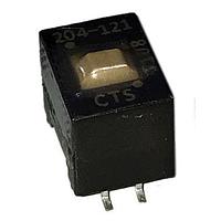 CTS Electronic Components 204-121ST ສະຫນ່ວຍສະລັບ DIP 1 ສ່ວນສະລັບ SPST
