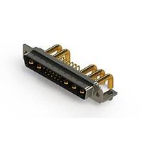 EDAC 629-17W5250-4NB ຕູ້ຕິດຕໍ່ D-Sub ປະສົມມຸມຂວາ ຕູ້ຕິດຕໍ່ພະລັງງານ Combo D-Sub