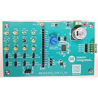 Analog Devices MAX22203EVKIT# ຕົວຄວບຄຸມແລະຕົວຂັບເຄື່ອນ EVkit ສໍາລັບຕົວຂັບເຄື່ອນມະໂຕ້ 3.8A ສອງຂອງບຣັດເຊີດ