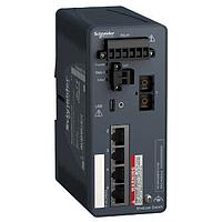 SCHNEIDER MCSESM053F1CS0 ອຸປະກອນສະຫນັບສະຫນູນ Ethernet ທີ່ຈັດການໄດ້ Ethernet Switch, Industrial Managed Switch 4TX/1FX-SM