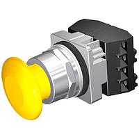 SIEMENS 52PM9W4B ປຸ່ມກົດ PUSHBUTTON,MOM,YLW,1 3/4" PLST,2POS,2BJK