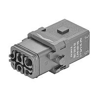 HARTING 09100053106 ອິນເຊີດ HAN 1A 5+PE FML CRMP INSRT ສຳລັບ ລອກ LVR