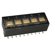 CTS Electronic Components 204-215ST ສະຫຼອງ DIP 5 ສ່ວນຂອງສະຫຼອງ DPDT