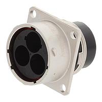 Amphenol SINE Systems RTHP0203PNH ຕົວເຊື່ອມຕໍ່ Receptacle, ຂອງຝາກສີ່ແຂນ, 3 ຕຳແໜ່ງ, ຜູ້ຊາຍ, ເທັກໂນໂລຍີ RADSOK, ກຳລັງສູງ, ຂະໜາດ Shell 20, ການຕິດຕັ້ງ Crimp