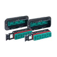 DEUTSCH - TE Connectivity 2500005-1 ຮອດເດີແລະຮ້ອງສາຍ SRC Pwr 60+6AG ຕິດຕັ້ງຜູ້ຍິງ Recp Hsg Assy