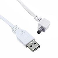 Qualtek Electronics 3021083-10 USB 2.0 USB 2.0 M TO M ANGLD 10FT CORD ສີຂາວ