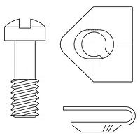 NorComp 160-000-002R031 ຊຸດຄລິບອອນລອກສະກຣູ 4-40 ຜູ້ຊາຍ SCREWLOCK ມີຄລິບອອນຮັບຮອງ