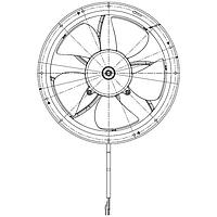 Delta Electronics, Inc. AFL2524HW-00 ພັງລົມ EC Slim Fan, 250x80mm ຮອງດ, 24VDC, 437CFM, 11.7mmH2O, ຕົກລະບົບລັອກ, IP56