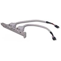 IEI Technology CB-USB02-RS ເຄື່ອງສາຍ USB 2.0 ພ້ອມພອດ USB ຄູ່ ມີຂາຍຖື