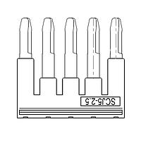 Amphenol Anytek SCJ0525RD00G ບຣິຈ ຈັມເປີ ບຣິຈ ຈັມເປີ SCJ5-2.5mm2 5ພິນ