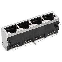 Wurth Elektronik 615032137821 Modular WR-MJ MOD JK 8P8C ຮອງກັນພື້ນທີ່ 4 ພອດ