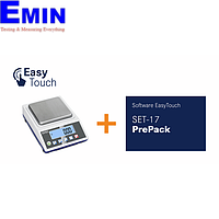 KERN PCJ 600-2M-Prepack ໂຕ້ະຕາຊັ່ງຫໍ່ບັນຈຸທີ່ມີພ້ອມແລ້ວ (600 g, 10 mg)