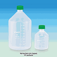 DaiHan DH.Bot3184.4 ຂວດ, ສີ່ແກ້ວ, PP, W-N, ມີ Uni-Cap, GL45, 500/50㎖, 74×h176 mm 5/Pk. 5/Cs.