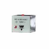 Carlo Gavazzi RPYA003A120LT ອຸປະກອນຕິດຕໍ່ໄຟຟ້າອີເລັກໂຕໂມຄານິກ ອຸປະກອນຕິດຕໍ່ໄຟຟ້າອຸດສາຫະກຳ ແຖວລະບົບ Relay Electromechanical, 10A 250VAC/28VDC, 11 ຂາ, 3PDT (3 ຕິດຕໍ່ປ່ຽນຕຳແໜ່ງ), ແຮງແສງວັດດີ 120VAC, LED, ປຸ່ມທົດສອບ