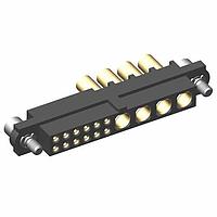 Harwin M80-4C11205F2-00-000-04-326 ຊຸດການເຊື່ອມສາຍ Power to the Board 12+4 Pos. Female 24-28AWG+14AWG Cable Conn., Jackscrews