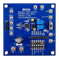 Monolithic Power Systems (MPS) EV6500A-U-00A ບອດປະເມີນ 35V, 2.5A, ຄວບຄຸມແບບມະນຸດສອງຂາ Bipolar Stepper Motor Driver ມີການຕັ້ງຄ່າກຳລັງຜ່ານ VSET ໃນ QFN-24 Package Evaluation Board