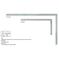NIIGATA SEIKI MT-60KD Square ruler, 600x300 mm