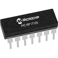 Microchip Technology PIC16F17125-E/P MCU's 14KB Flash, 512B RAM, 128B EEPROM, 12b Diff. ADCC, 1xOP-AMP, 2x16-bit dual PWM