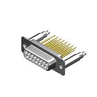 Molex / FCT 173109-1540 ມາດຕະຖານຄວາມໜາແຮງ FCT DSUB STR PC RCPT 37 PN W/SNAPIN