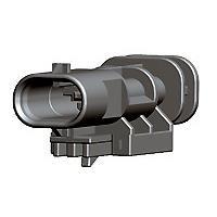 AMP Connectors - TE Connectivity 1-1703498-3 ກອງປົງ 2POS TAB 1.2X0.6 TAB HSG ASSY