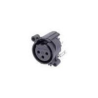 NEUTRIK NC3FAV2-0 ປຸ່ມຮັບ 3C ຜູ້ຍິງ PCB VerMnt ມີກະແຈກຢືນ