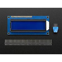 Adafruit 181 ບອດສະແດງຜ່ານຈໍມາດຕະຖານ LCD 16x2 ສີຂາວໃນພື້ນສີຟ້າ