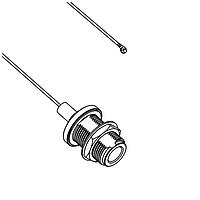 Amphenol RF 095-909-155-004 ສາຍສັ້ນ RF N-Type Jack ເຖິງ AMC RG-178 ຄວາມຍາວ 200 mm