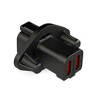 Amphenol SINE Systems AT04-6P-PM13 ຕົວເຊື່ອມຕໍ່ 6 ຂາ Rcpt Panel Mnt Self-Thread Blk Cap