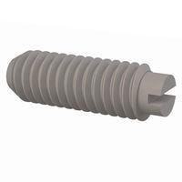 Essentra Components 010640S037 ຊຸດສະກຣູ Set Screw, ຫົວສະລອດ Slotted Head, ກະດູກສາຍ #6-40 Thread, ຍາວ 3/8 Lg